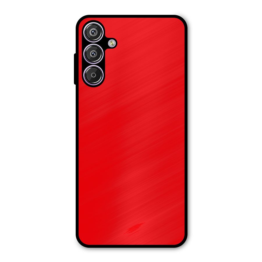 Bright Red Metal Back Case for Galaxy M15