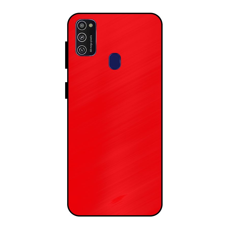 Bright Red Metal Back Case for Galaxy M30s