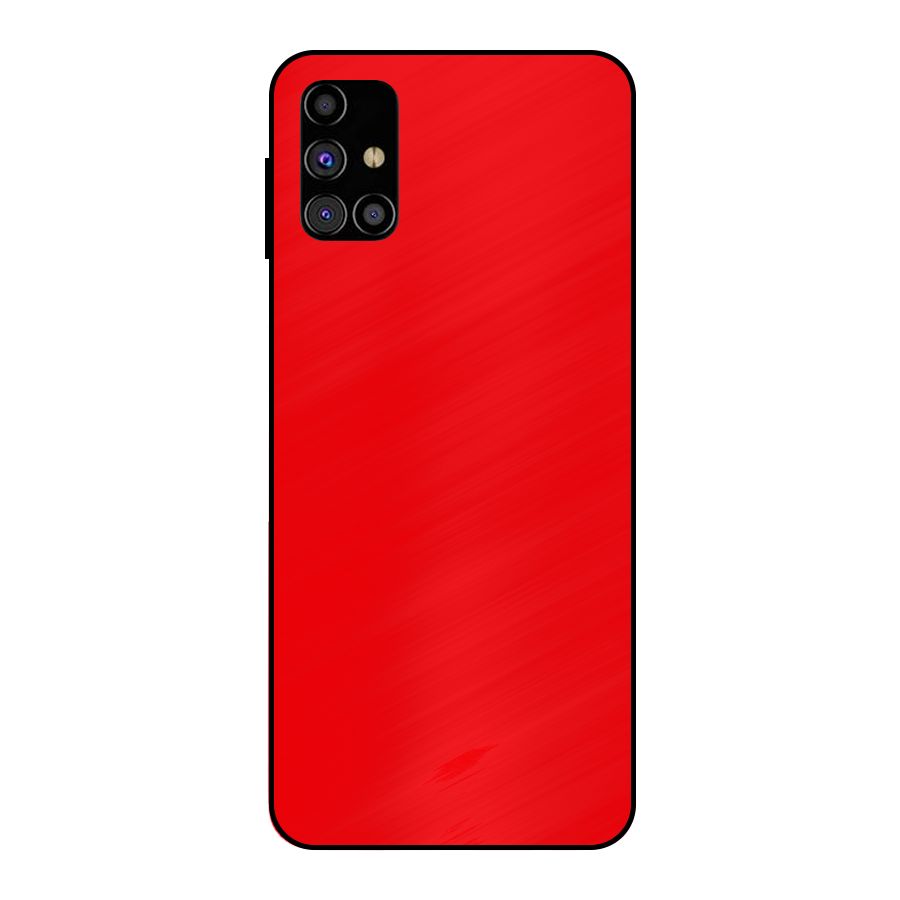 Bright Red Metal Back Case for Galaxy M31s