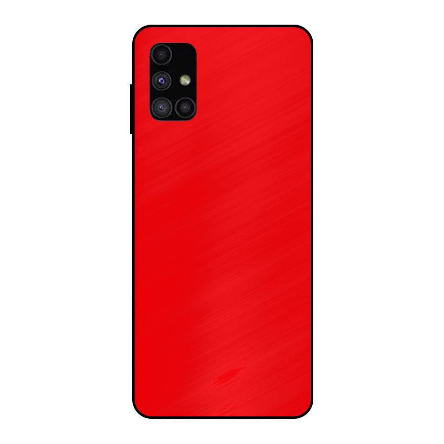 Bright Red Metal Back Case for Galaxy M51