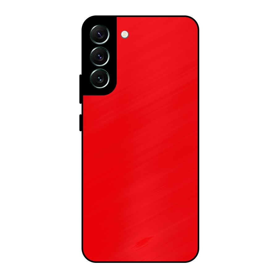 Bright Red Metal Back Case for Galaxy S22 Plus 5G