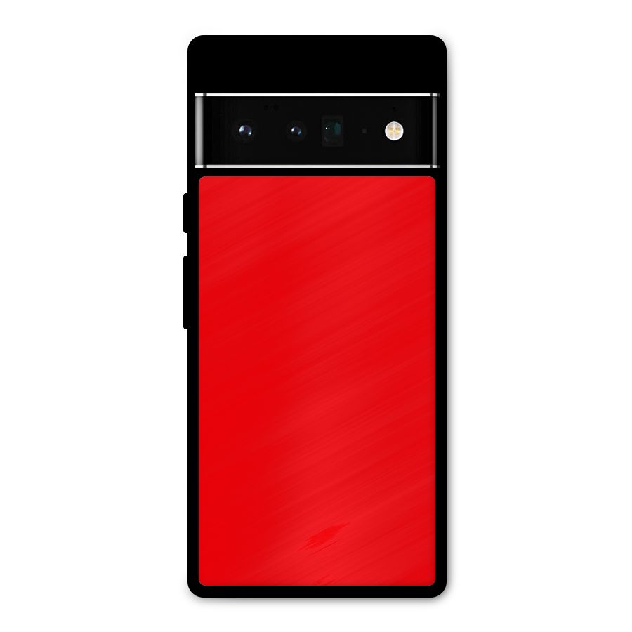 Bright Red Metal Back Case for Google Pixel 6 Pro