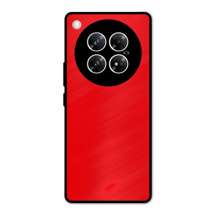 Bright Red Metal Back Case for Infinix Zero 40 5G
