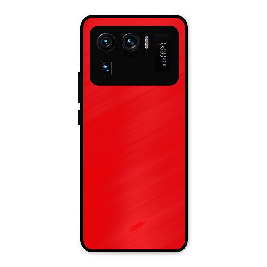 Bright Red Metal Back Case for Mi 11 Ultra