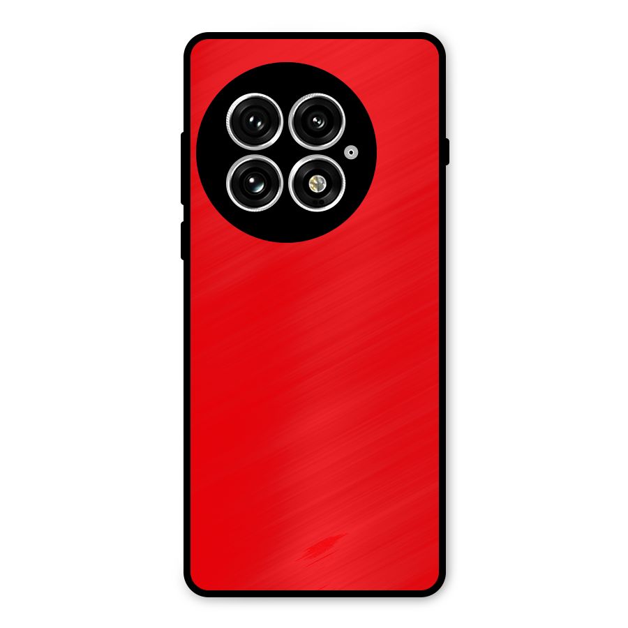 Bright Red Metal Back Case for OnePlus 13