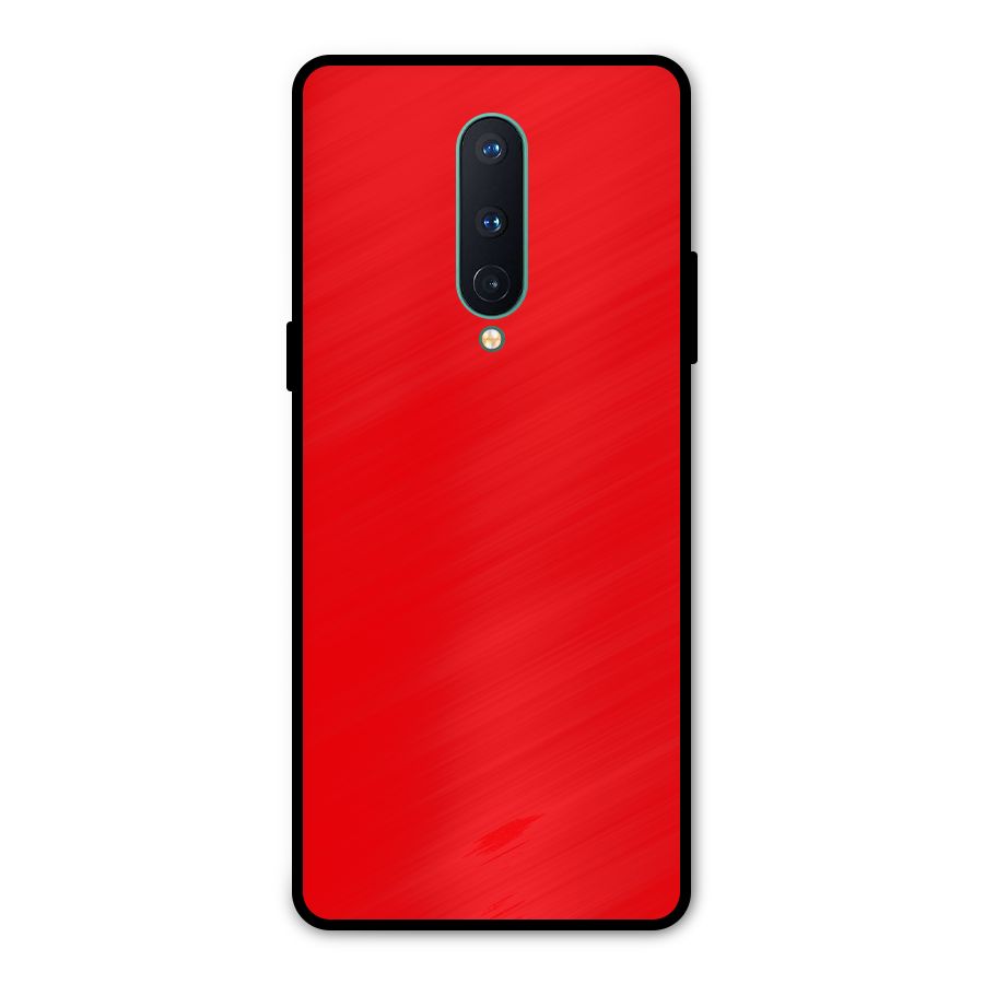 Bright Red Metal Back Case for OnePlus 8