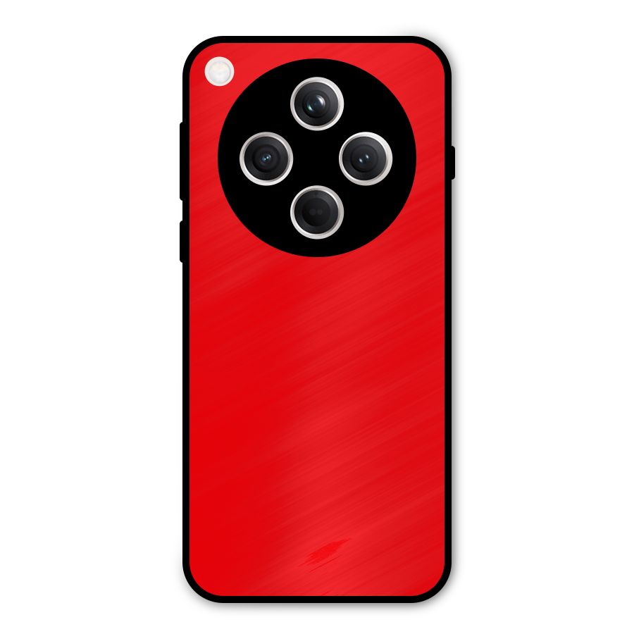 Bright Red Metal Back Case for Oppo Find X8