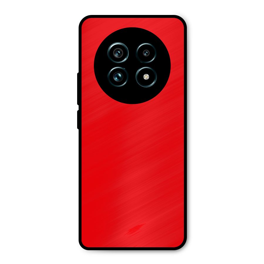 Bright Red Metal Back Case for Realme 13 Pro Plus