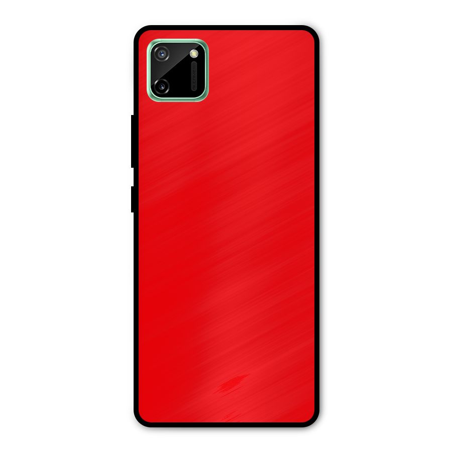Bright Red Metal Back Case for Realme C11