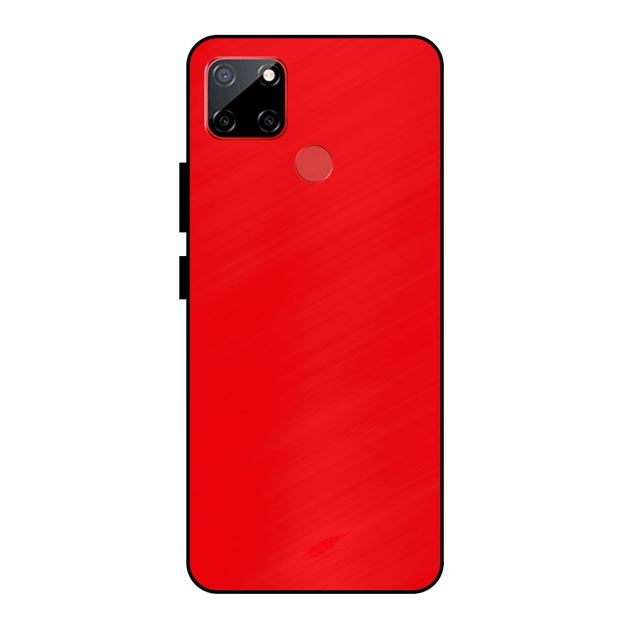 Bright Red Metal Back Case for Realme C12