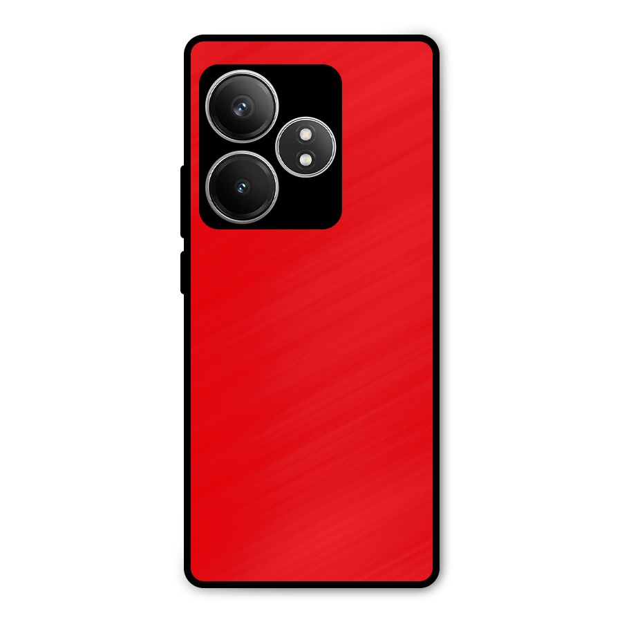 Bright Red Metal Back Case for Realme GT 6T