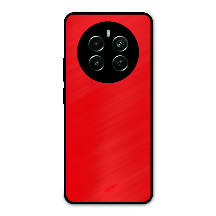 Bright Red Metal Back Case for Realme Narzo 70 Pro