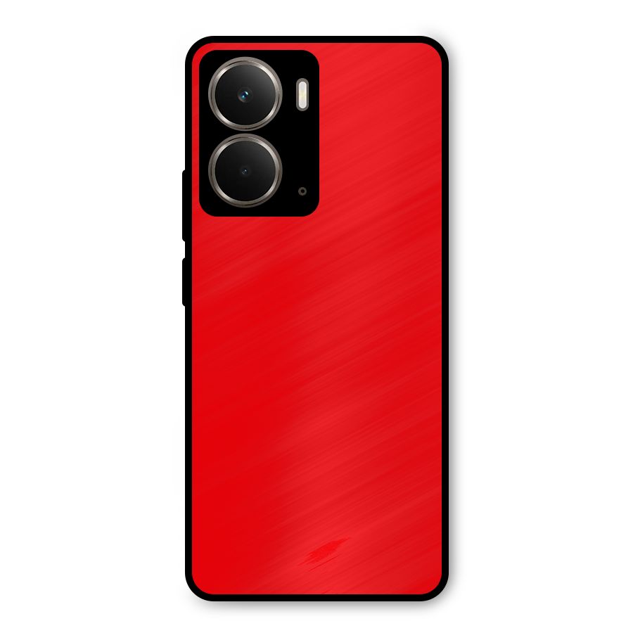 Bright Red Metal Back Case for Realme P3