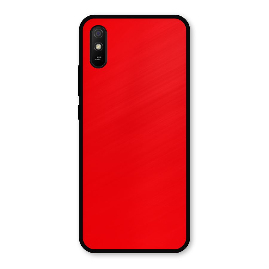 Bright Red Metal Back Case for Redmi 9a