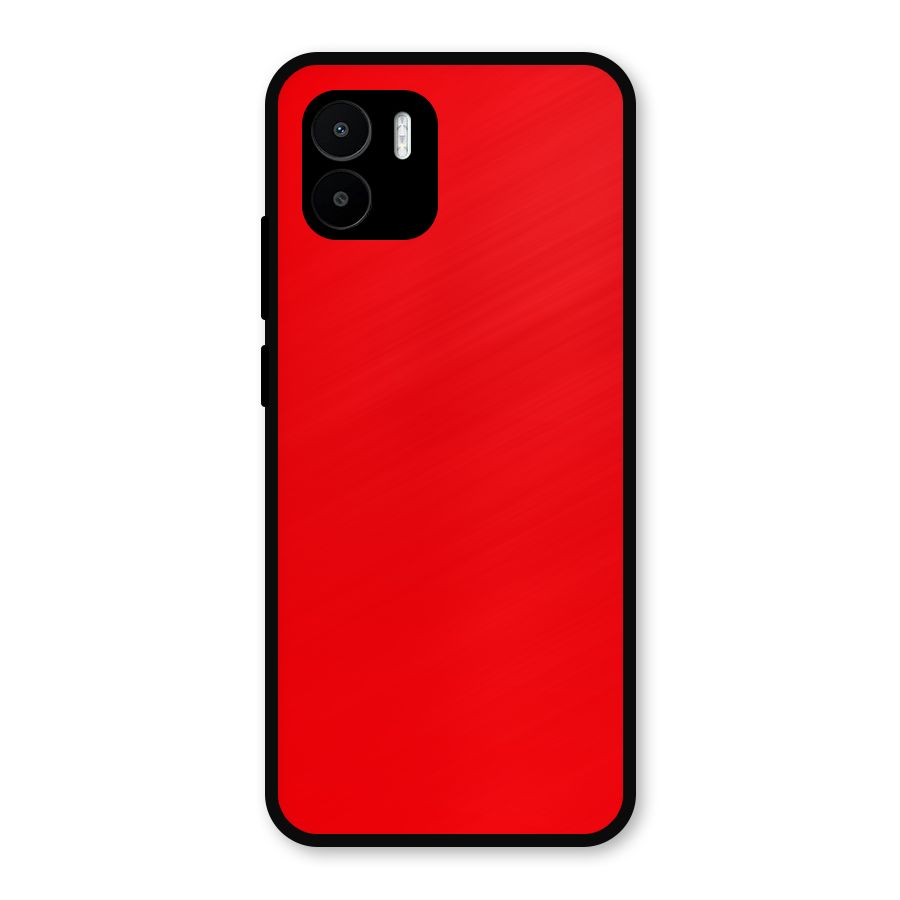 Bright Red Metal Back Case for Redmi A2