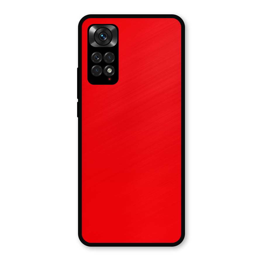 Bright Red Metal Back Case for Redmi Note 11s