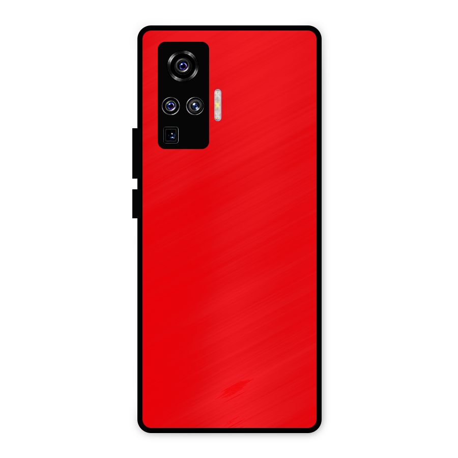 Bright Red Metal Back Case for Vivo X50 Pro