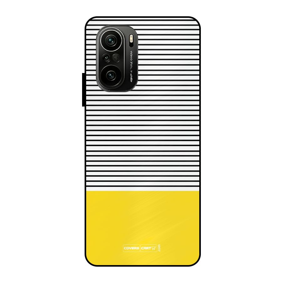 Bright Yellow Stripes Metal Back Case for Mi 11X Pro