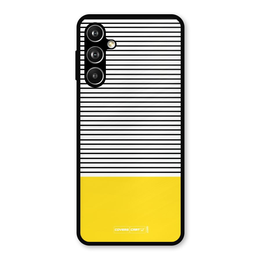 Bright Yellow Stripes Metal Back Case for Samsung Galaxy M54