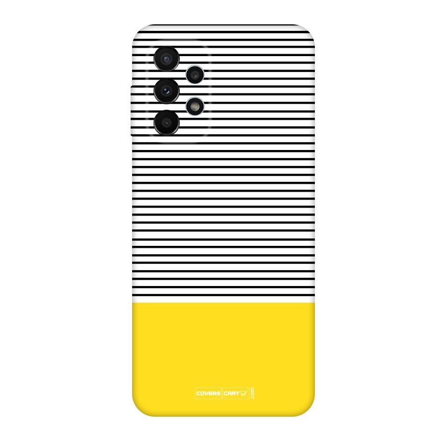 Bright Yellow Stripes Original Polycarbonate Back Case for Galaxy A23