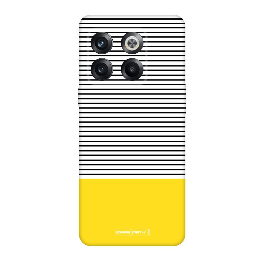 Bright Yellow Stripes Original Polycarbonate Back Case for OnePlus 10T