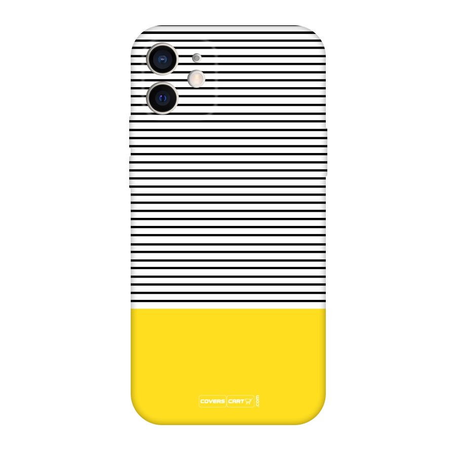Bright Yellow Stripes Original Polycarbonate Back Case for iPhone 12