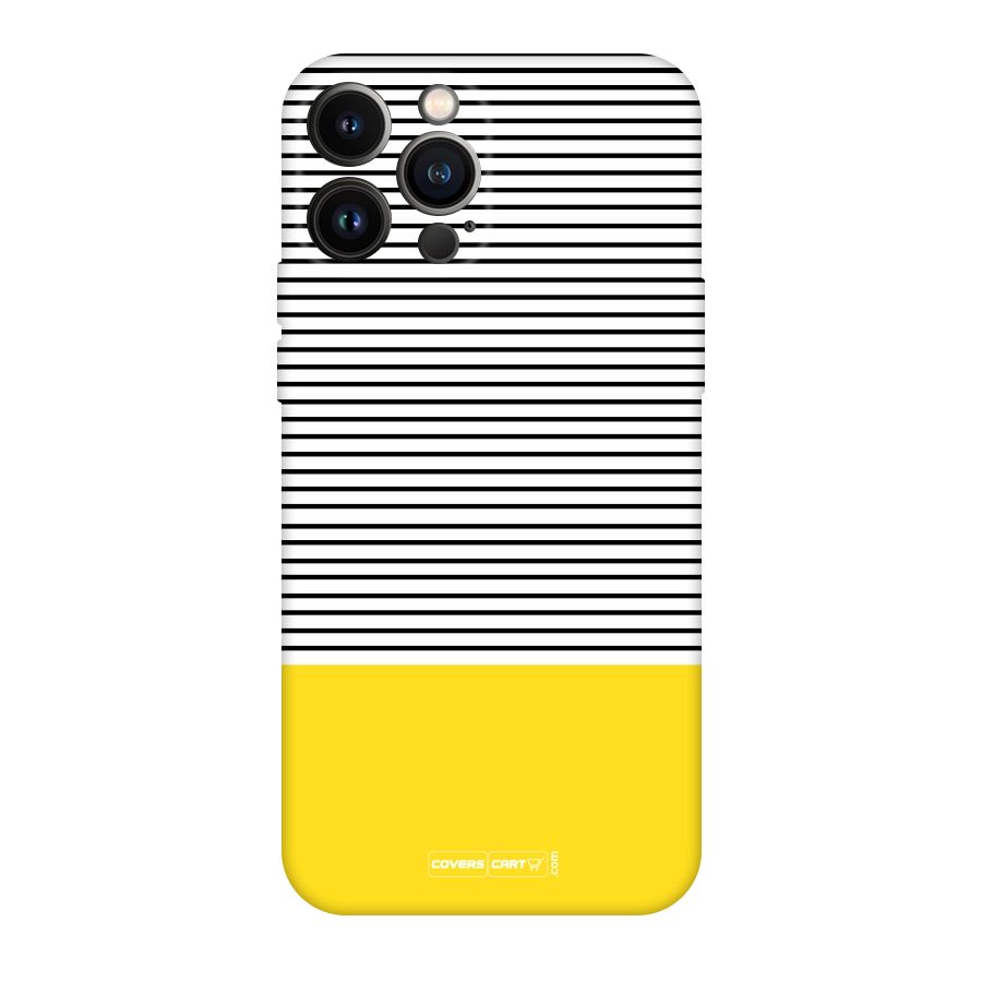 Bright Yellow Stripes Original Polycarbonate Back Case for iPhone 13 Pro Max