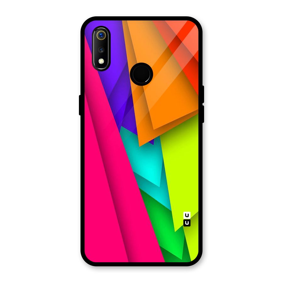 Bring In Colors Glass Back Case for Realme 3i