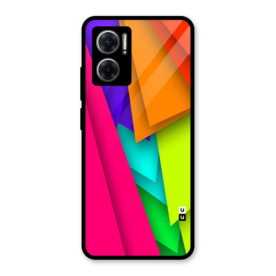 Bring In Colors Glass Back Case for Redmi 11 Prime 5G