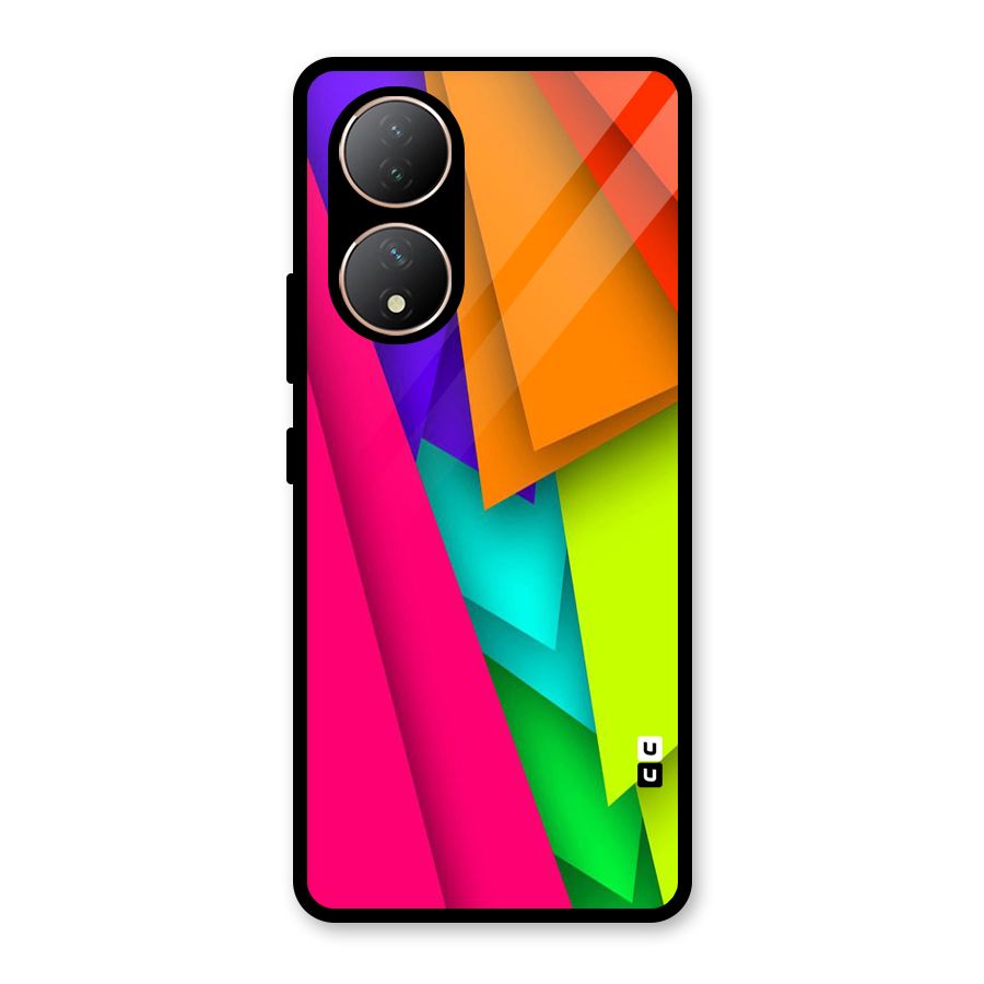 Bring In Colors Glass Back Case for Vivo Y100A