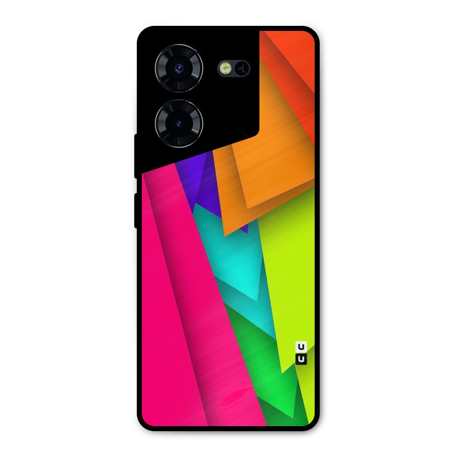 Bring In Colors Metal Back Case for Tecno Pova 5 Pro 5G