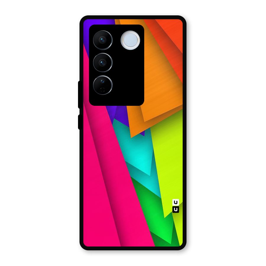 Bring In Colors Metal Back Case for Vivo V27 Pro