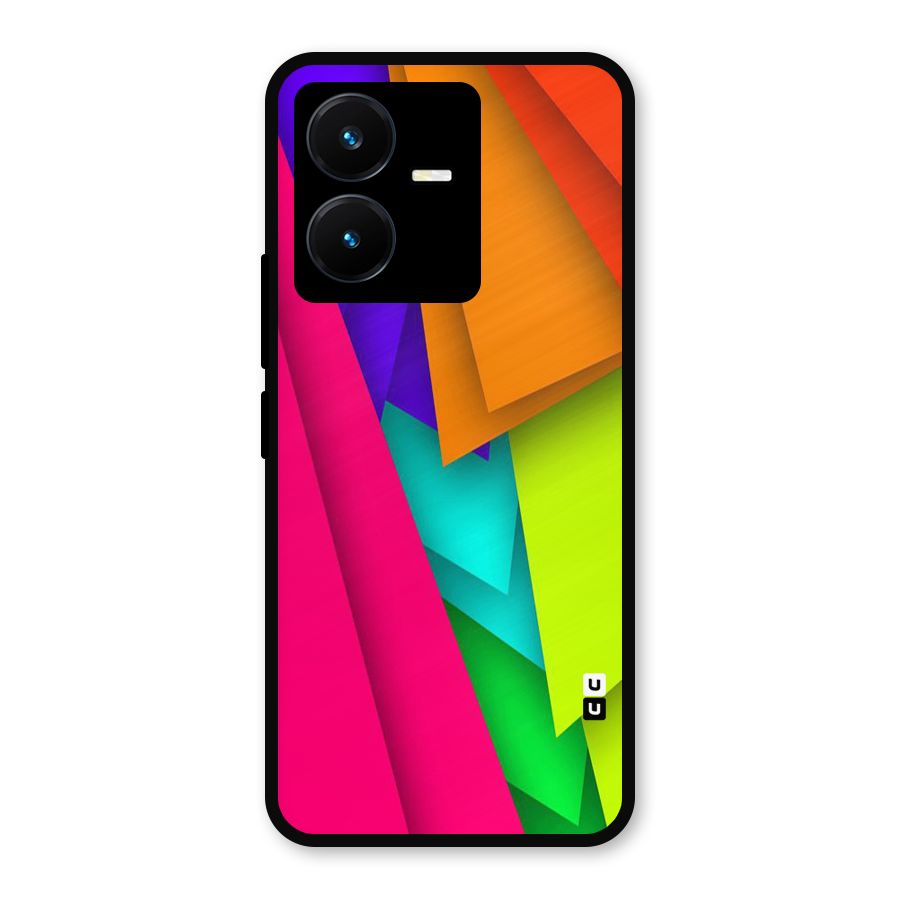 Bring In Colors Metal Back Case for Vivo Y22s