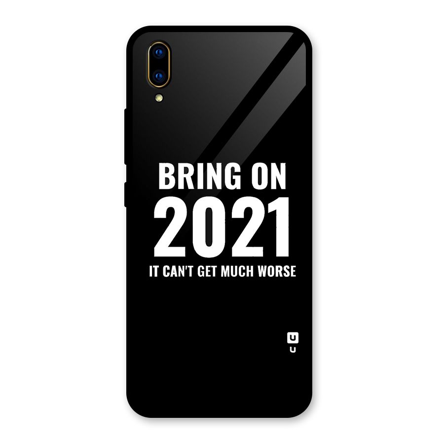 Bring On 2021 Glass Back Case for Vivo V11 Pro