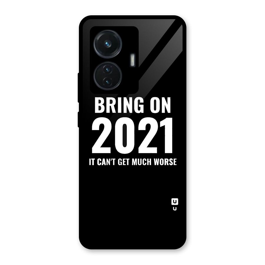 Bring On 2021 Glass Back Case for iQOO Z6 44W
