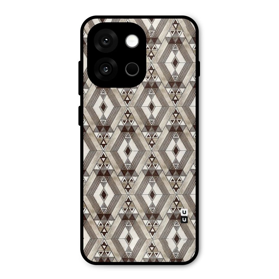 Brown Abstract Design Metal Back Case for OnePlus 13s