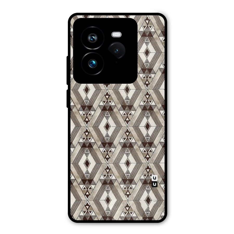 Brown Abstract Design Metal Back Case for Realme GT 7 Pro