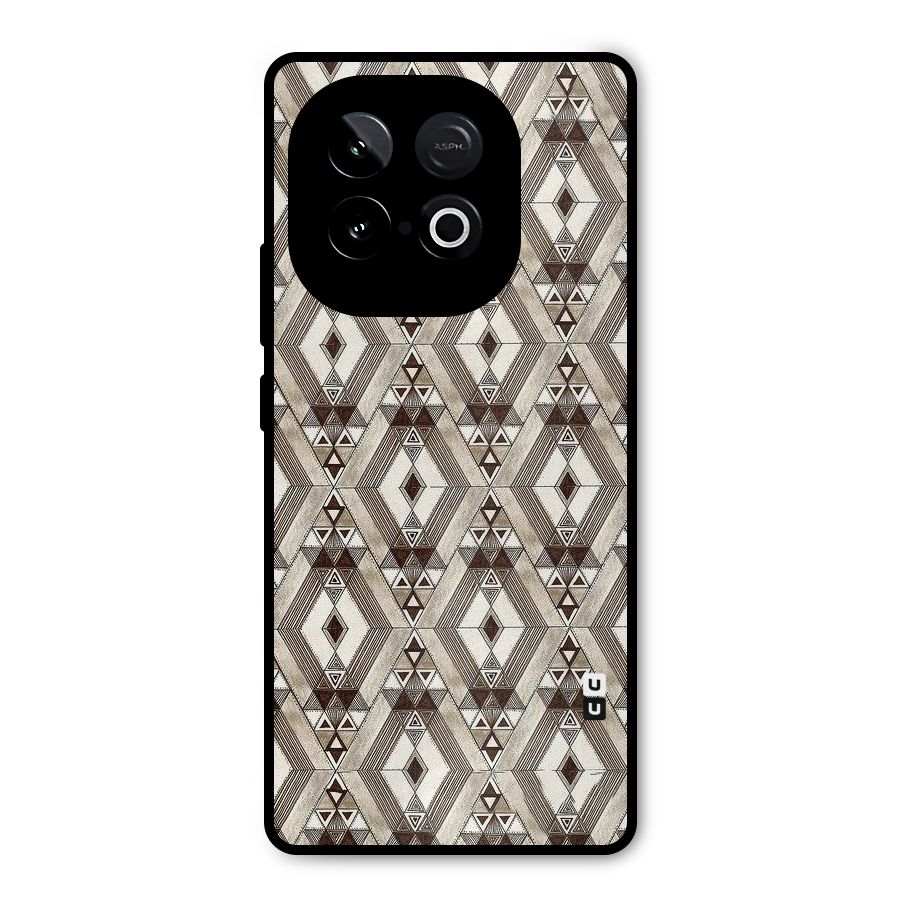 Brown Abstract Design Metal Back Case for iQOO Neo 10