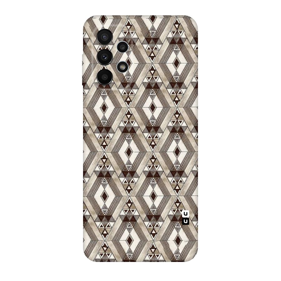 Brown Abstract Design Original Polycarbonate Back Case for Galaxy A23