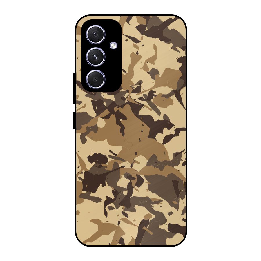 Brown Camouflage Army Metal Back Case for Galaxy A54