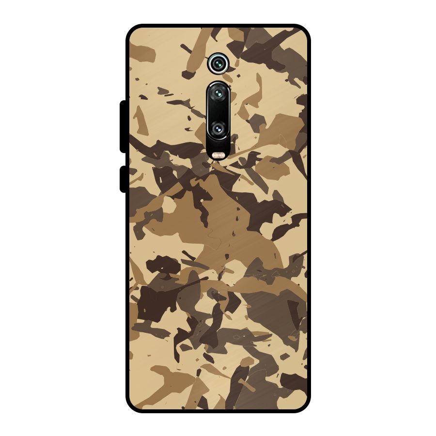 Brown Camouflage Army Metal Back Case for Redmi K20 Pro