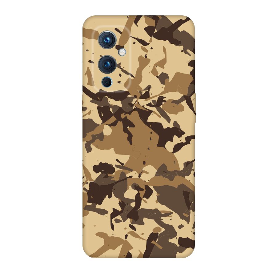 Brown Camouflage Army Original Polycarbonate Back Case for OnePlus 9