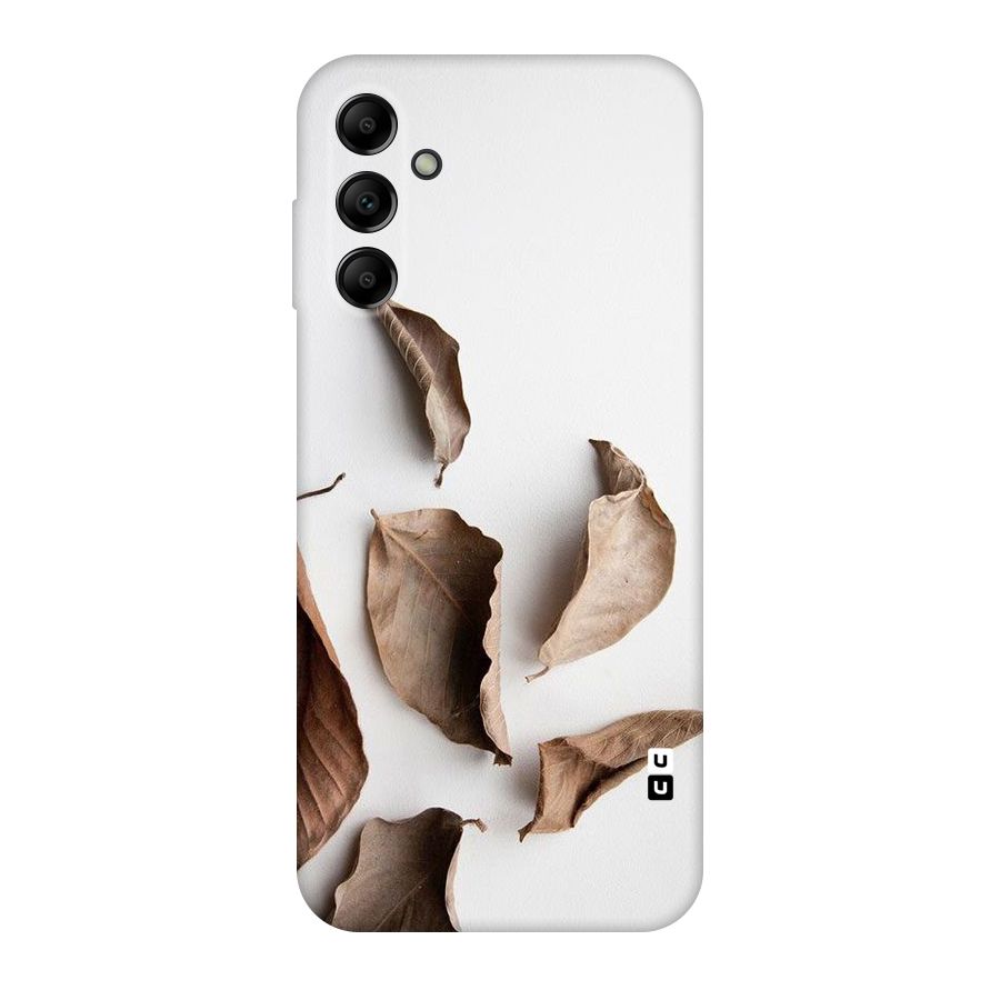 Brown Dusty Leaves Original Polycarbonate Back Case for Galaxy A14 5G