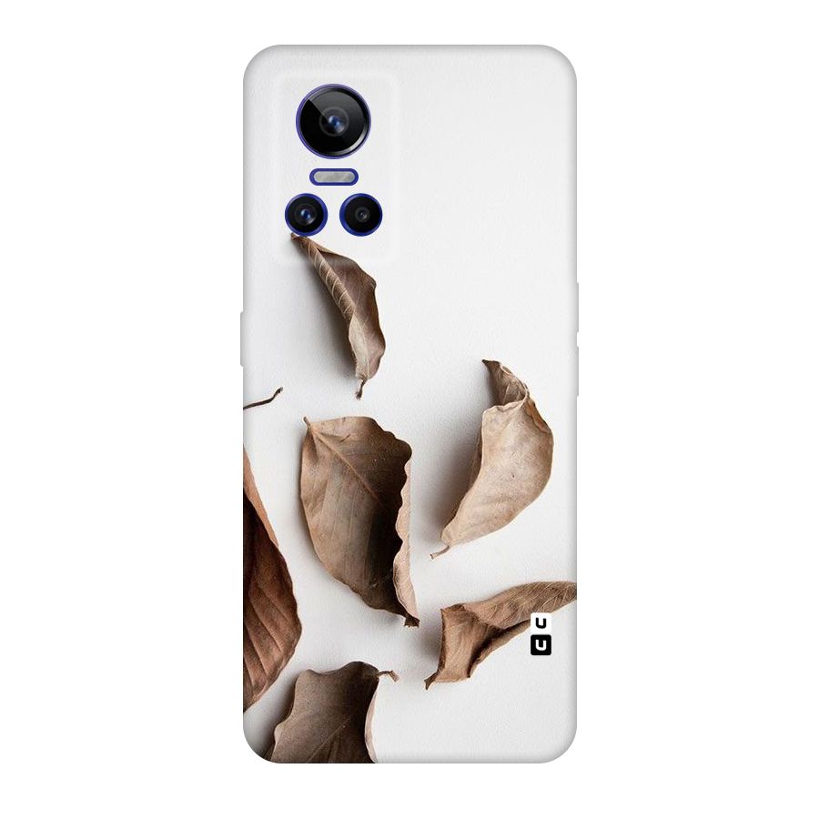 Brown Dusty Leaves Original Polycarbonate Back Case for Realme GT Neo 3