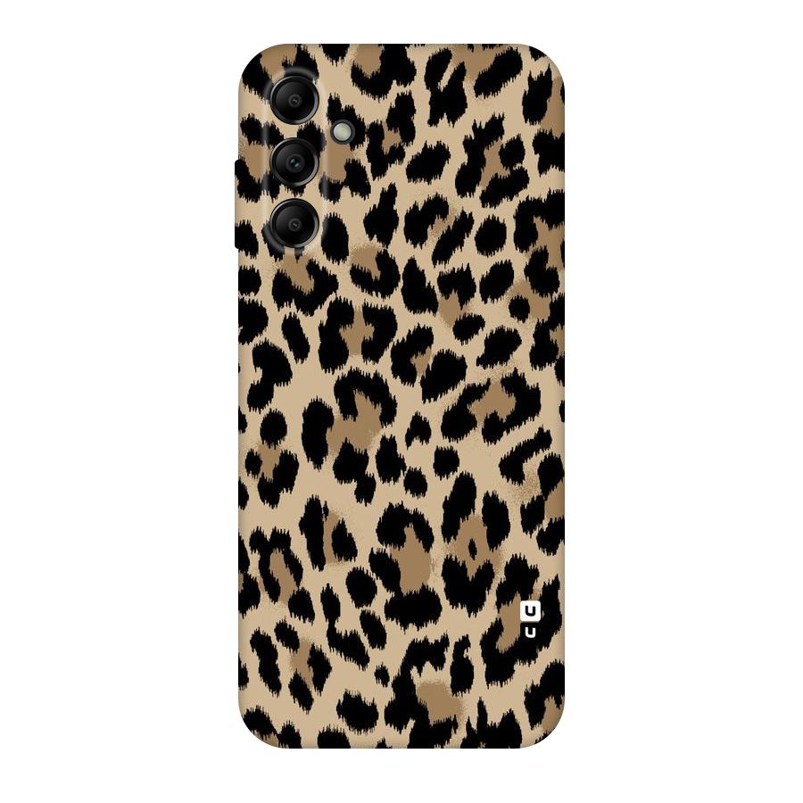 Brown Leapord Print Original Polycarbonate Back Case for Galaxy A14 5G