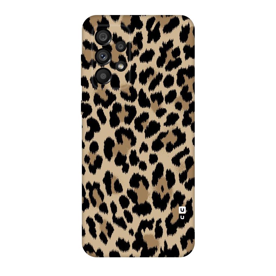 Brown Leapord Print Original Polycarbonate Back Case for Galaxy A73 5G