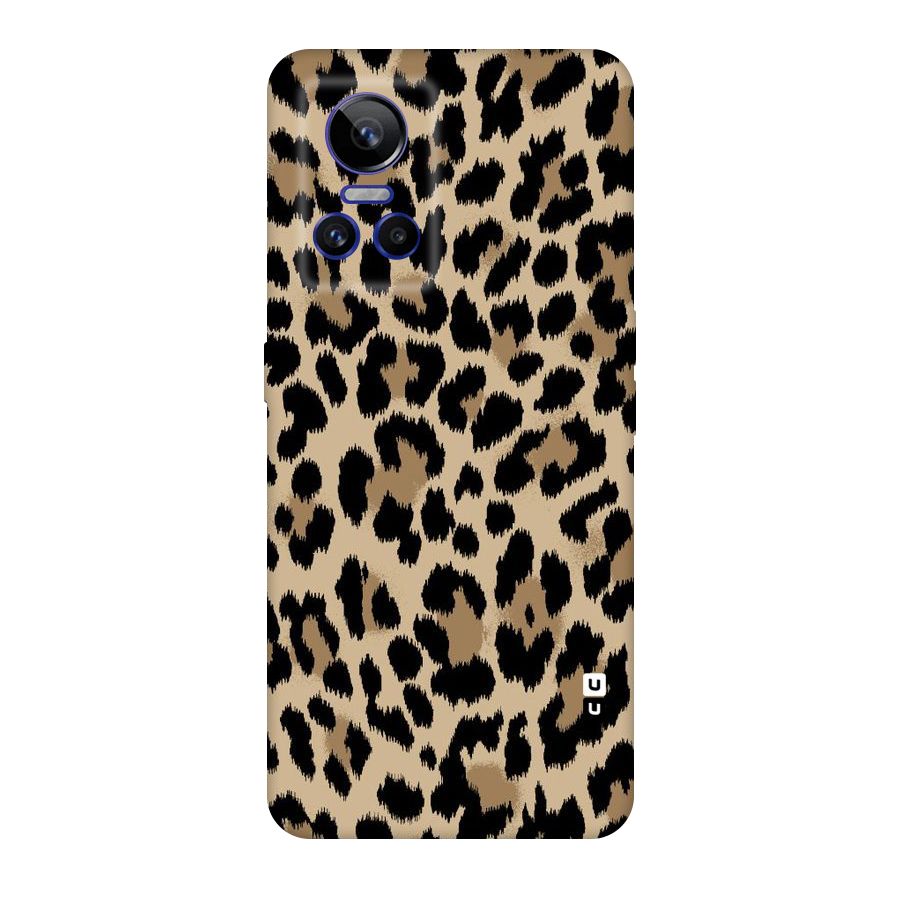 Brown Leapord Print Original Polycarbonate Back Case for Realme GT Neo 3