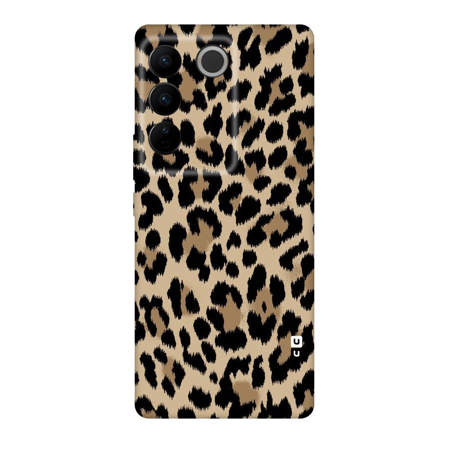 Brown Leapord Print Original Polycarbonate Back Case for Vivo V27
