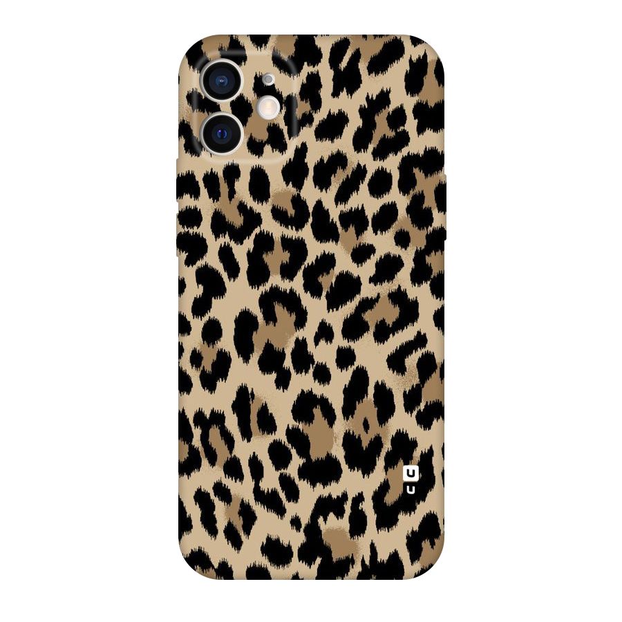 Brown Leapord Print Original Polycarbonate Back Case for iPhone 12