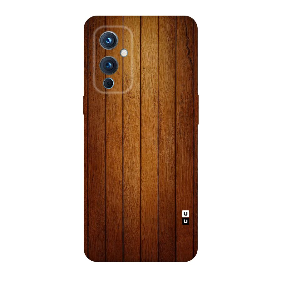 Brown Wood Design Original Polycarbonate Back Case for OnePlus 9